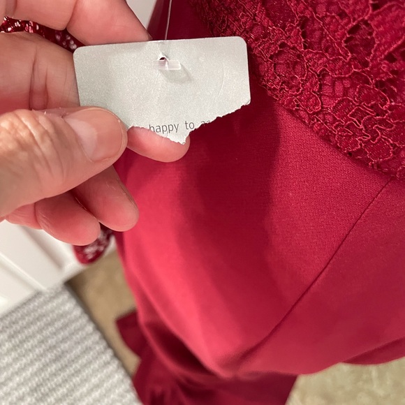 Vivian Diamond Dressy Collection Burgundy Gown - Picture 5 of 11